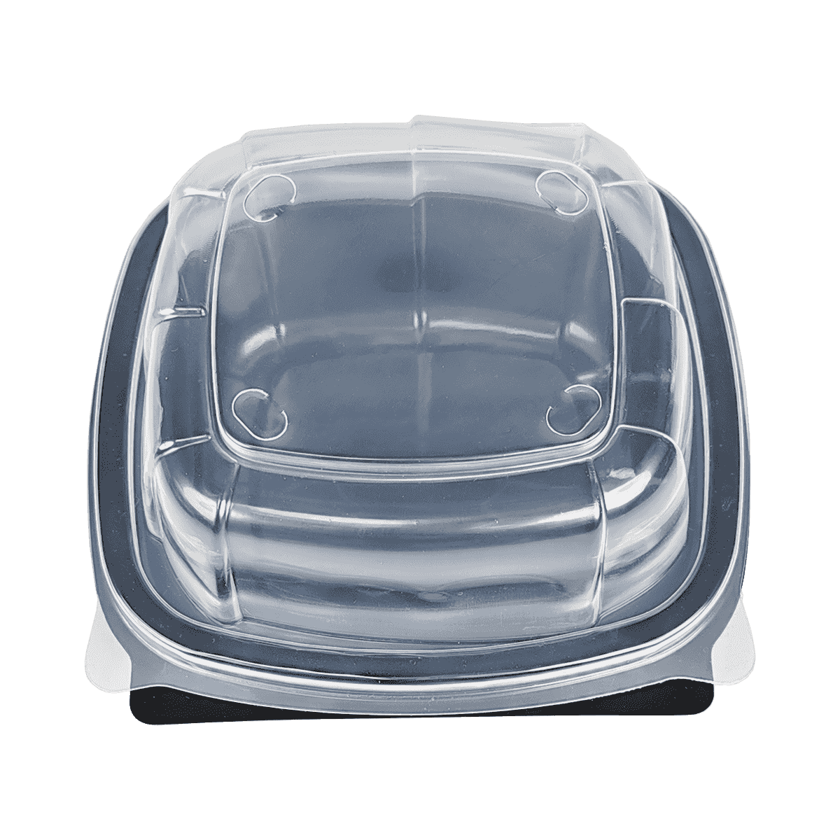 ZK-PP-037 可重復(fù)使用的黑色PP包裝容器，適用于旅行、露營(yíng)、野餐